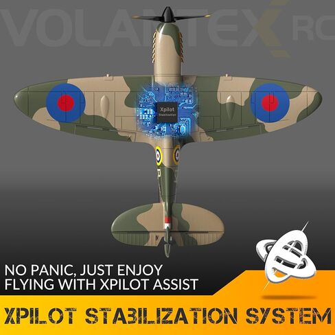 VOLANTEXRC RC Airplane 4-CH RC Plane P51 Mustang Ready to Fly, WWII Remote Control Plane with Xpilot Stabilization System, One Key Aerobatic for Beginners, Adults (761-5 RTF) in Kuwait