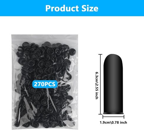 270 Pcs Finger Cots Finger Protectors, Latex Finger Covers Protection for Finger Tips, Finger Gloves, Finger Sleeves, Fingertip Protectors Thumb Cover for Electronic Semiconductor Beauty Craft in Saudi Arabia