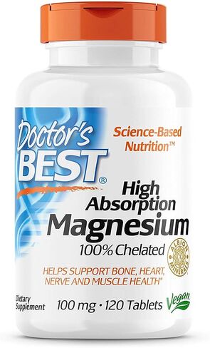 Doctor's Best High Absorption Chelated Magnesium Tablets - 120 Count | Google Shopping in Saudi Arabia
