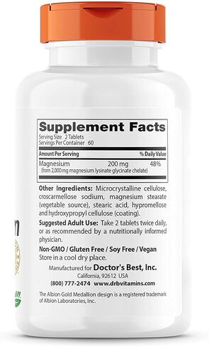 Doctor's Best High Absorption Chelated Magnesium Tablets - 120 Count | Google Shopping in Saudi Arabia