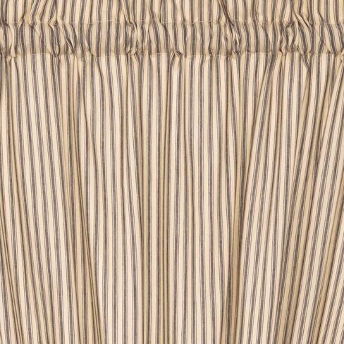 VHC Brands Sawyer Mill Red French Door Panel Curtains Farmhouse Country Stripe Window Drapes 72x40 for Patio Side Door in Saudi Arabia