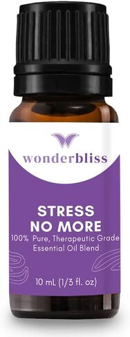 Stress NO More Stress Relief Essential Oil Blend for Diffuser - Calming, Improve Mood, Keep Focus - Aromatherapy Copaiba, Magnolia Flower (10ml) in Saudi Arabia