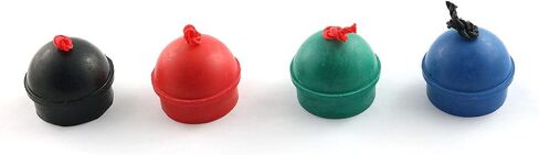 4pcs Mixed Color Billiard Cue Chalk Holders Billiard Accessories with Strings for Pool Table in Saudi Arabia
