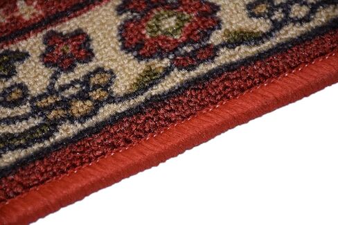 Oriental Dark Red Runner Rug Isfahan Medallion Traditional Dark Red Rug Runners Slip Resistant Rubber Back 2x7 Hallway Rug Runners in Saudi Arabia