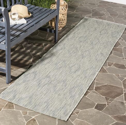 SAFAVIEH Courtyard Collection 2'3' x 16' Grey CY8522 Indoor/ Outdoor Patio Backyard Mudroom Runner Rug in Saudi Arabia