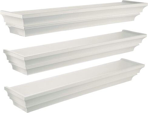 Kiera Grace Madison Floating Wall Shelves, White in Kuwait