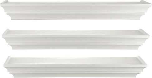 Kiera Grace Madison Floating Wall Shelves, White in Kuwait