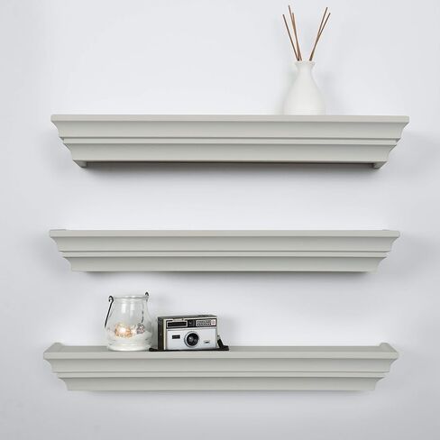 Kiera Grace Madison Floating Wall Shelves, White in Kuwait
