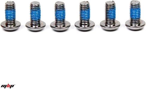 MBP دراجة قرص الفرامل الدوار البراغي M5 10 مم مسامير عالية القوة Cr-Mo الصلب دورة دراجة قرص فرامل البراغي المسمار - مجموعة من 6 in Kuwait
