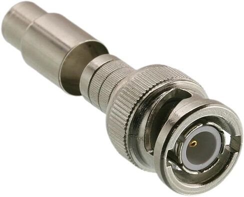 Triplett GEM BNC Crimp On Connectors for RG59 PVC, RG6 PVC, and RG6 TFE, Male, 50-Ohm, 10 Pack (301-00TP) in Saudi Arabia