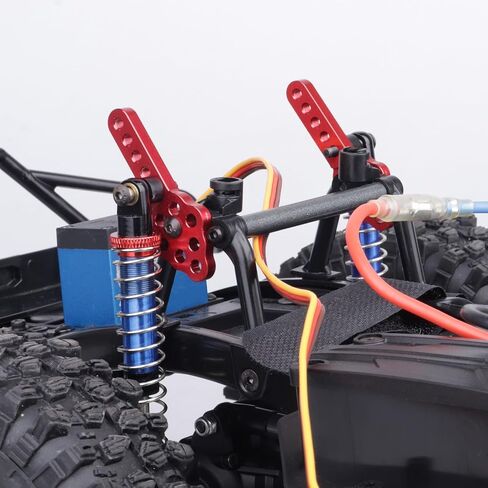 Aluminum Shock Mount Lift Kit Set for 1/10 Axial SCX10 SCX10 II 90046 D90 D110 RC Crawler Car Upgrades Replacement (Black) in Saudi Arabia