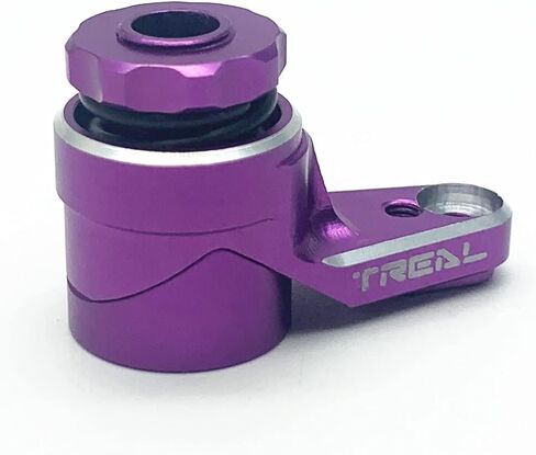 Treal Aluminum 7075 Servo Saver 25T Adjustable Clamping for Axial RBX10 Ryft 1/10th Truck (Black) in Kuwait