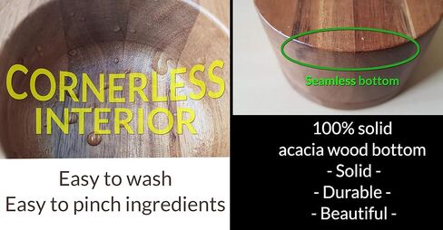 Cookbook People Acacia Wood Salt Box Holder Pinch of Salt on Magnetic Pivot Lid in Saudi Arabia