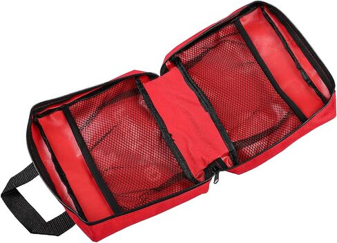 First Aid Kit Reflective Cross Empty Travel Rescue Pouch Medicine Bag Emergency kit Suitable for Car Home Office Kitchen Sport Outdoors (Red) in Saudi Arabia