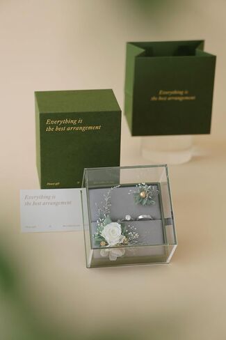 RENORNER Handmade Preserved Flower Ring Box,Forever Rose Proposal Ring Gift Box,Best Gift for Her,Propose,Wedding,Anniversary,Birthday Gifts for Women (Pink) in Saudi Arabia