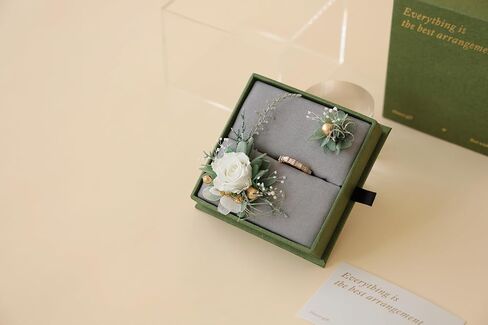 RENORNER Handmade Preserved Flower Ring Box,Forever Rose Proposal Ring Gift Box,Best Gift for Her,Propose,Wedding,Anniversary,Birthday Gifts for Women (Pink) in Saudi Arabia