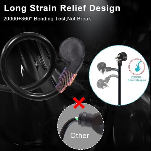 [3 PACK] Flat Plug Short Power Extension Cord - 6inch Black Low Profile Flat Head 3 Prong Grounded Indoor Extension Cord,16AWG 13amp Household Appliance Electrical Extension Cord with Flat Wall Plug in Kuwait
