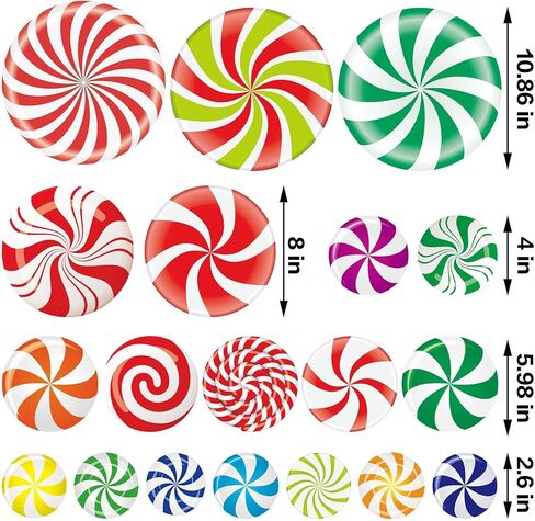 4 أوراق عيد الميلاد النعناع الطابق الشارات Candyland 21pcs زينة عيد الميلاد عيد الميلاد ملصقات الحائط عيد الميلاد الشارات للجدار عيد الميلاد ملصقات الحلوى لعيد الميلاد ديكورات حفلة Candyland in Kuwait