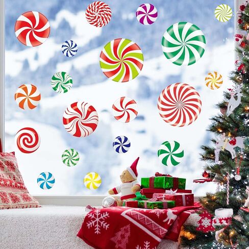 4 أوراق عيد الميلاد النعناع الطابق الشارات Candyland 21pcs زينة عيد الميلاد عيد الميلاد ملصقات الحائط عيد الميلاد الشارات للجدار عيد الميلاد ملصقات الحلوى لعيد الميلاد ديكورات حفلة Candyland in Kuwait