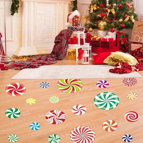4 أوراق عيد الميلاد النعناع الطابق الشارات Candyland 21pcs زينة عيد الميلاد عيد الميلاد ملصقات الحائط عيد الميلاد الشارات للجدار عيد الميلاد ملصقات الحلوى لعيد الميلاد ديكورات حفلة Candyland in Kuwait