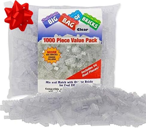 SCS Direct Building Block Friends Pastel Bricks- 1000 Pcs Bulk Set-10 Colors with 27 Roof Pieces - Compatible & Tight Fit with All Major Brands- Great for Activity Tables, Creativity & School Projects in Saudi Arabia