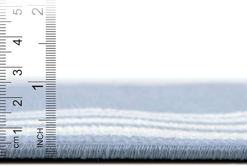 سجادة منطقة Loom Lotus Collection الفريدة - غيانا (عداء مقاس 2 × 10 بوصات، أزرق/أزرق فاتح) in Saudi Arabia
