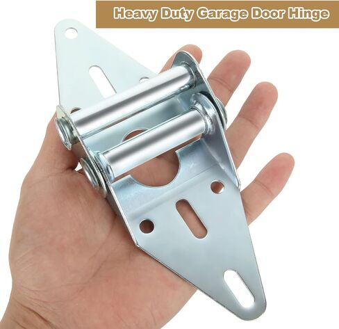 8 PCS Garage Door Hinges with Mounting Bolts, Heavy Duty #2 Door Hinges with Galvanized Finish for Residential/Light Commercial Garage Door Replacement in Saudi Arabia