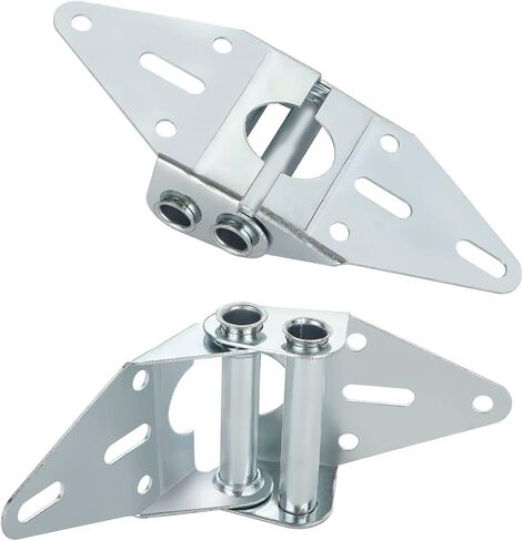 8 PCS Garage Door Hinges with Mounting Bolts, Heavy Duty #2 Door Hinges with Galvanized Finish for Residential/Light Commercial Garage Door Replacement in Saudi Arabia