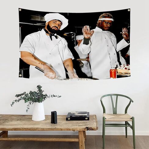 Drake and Future Funny Flag Life Is Good Album 3x5 Feet Tapestry Banner For College Man Cave Dorm in Saudi Arabia