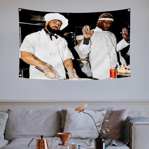 Drake and Future Funny Flag Life Is Good Album 3x5 Feet Tapestry Banner For College Man Cave Dorm in Saudi Arabia