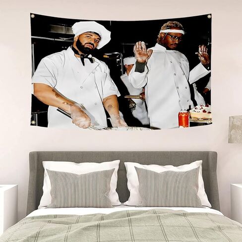 Drake and Future Funny Flag Life Is Good Album 3x5 Feet Tapestry Banner For College Man Cave Dorm in Saudi Arabia