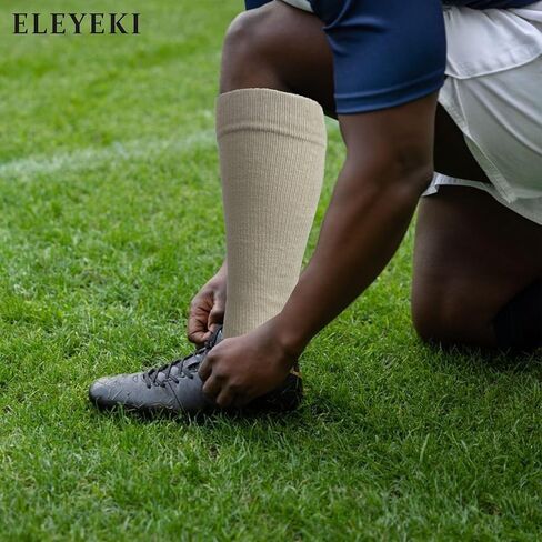 Long Tube Sports Socks, ELEYEKI Unisex Compression Calf Socks Outdoor Hiking Runing Socks 4Pairs in Saudi Arabia