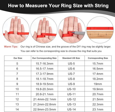 UNICRAFTALE Stainless Steel Blank Core Ring Settings Finger Ring Blanks for Inlay Comfort Grooved Finger Ring Round Empty Ring for Jewelry Making in Saudi Arabia