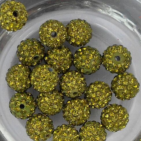 10 مم ديسكو كرات كلاي الخرز تشيكي كريستال شامبالا تمهيد جودة ممتازة 20 قطعة أسود B10MM-11-20 قطعة in Kuwait