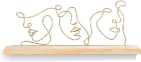 أرفف عائمة لديكور الحائط - أرفف معلقة من الخشب الصلب لغرفة النوم، منظم رف تخزين معدني للحمام in Kuwait