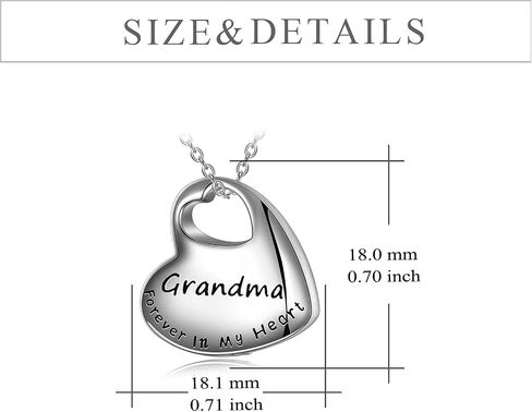 LUHE Cremation Urn Necklace for Ashes Urn Jewelry,Forever in My Heart Carved Locket Sterling Silver Keepsake Angel Wing Memorial Pendant for mom & dad with Filling Kit in Saudi Arabia