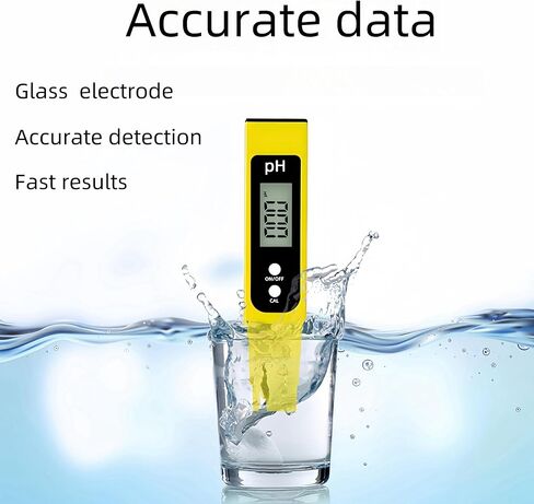 Digital pH Meter - High Precision Water Quality Tester for Drinking Water Pool - 0-14 pH Measurement Range - ATC - pH Tester for Water - pH Meter for Water - pH Water Tester in Kuwait