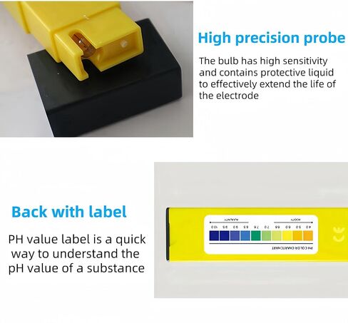 Digital pH Meter - High Precision Water Quality Tester for Drinking Water Pool - 0-14 pH Measurement Range - ATC - pH Tester for Water - pH Meter for Water - pH Water Tester in Kuwait