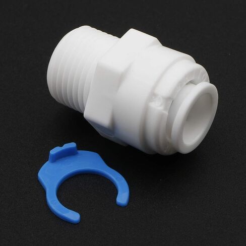 JIUWU 3/8-Inch Push 3/8-Inch PT Thread Male Straight Tube Quick Connect for RO Water Filter Pack of 5 in Saudi Arabia