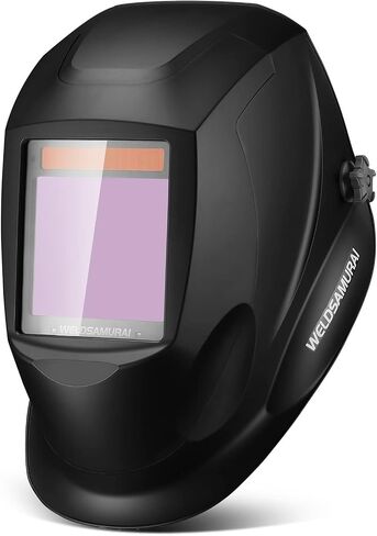4.21"x3.59" Large View Welding Helmet, WELDSAMURAI Auto Darkening Welding Hood True Color 4 Arc Sensors Variable Shade 4/5-8/9-13 for TIG MIG ARC Grinding Plasma in Saudi Arabia