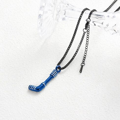 XSMZB Hockey Stick Cremation Jewelry for Ashes Pendant Locket Holder Ashes for Pet/Human Stainless Steel Keepsake Memorial Urn Necklace in Kuwait