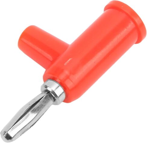 10pcs Stackable Banana Plug 4mm 0.2in Solderless Brass Standard Size Stackable Banana Connector for Security Accessories (Red) in Saudi Arabia