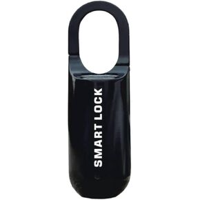 Fingerprint Padlock Smart Keyless Mini Fingerprint Backpack Padlock for Gym Lockers, Suitcases, Backpacks, Offices, Etc. (Black)