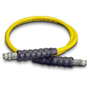 Enerpac H7206 High-Pressure Hydraulic Hose, 700 Series, 6' x 0.25", Yellow