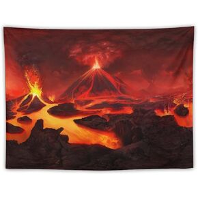 AEOGHDE Tapestry Wall Hanging Volcano Eruption Lava Art HD Wall Decor Wall Art for Bedroom Living Room Dorm Home Decor Wall Blanket 60"x80"