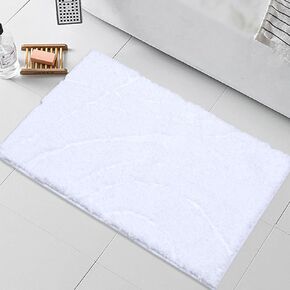Zeeinx Bathroom Rug Set 3 Piece Non-Slip Absorbent Bath Mats for Bathroom Machine Washable Bathroom Rug and U-Shaped Contour Toilet Rug for Bathroom Tub Shower,Beige