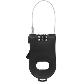 Cable Lock 3 Digit Combination Lock Adjustable Luggage Lock with 39 Inch Retractable Steel Wire Safety Password Lock for Stroller Bike Helmets Snowboard Luggage Suitcase