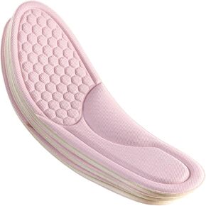 Comfy Walk Insole Shock Absorbing Shoes Inserts Sweat Absorbent Thin Soft Breathable Insoles for Women Standing All Day (S)