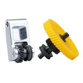 Upgrade Oblique Tooth Nano Coating Hardened Steel Extruder Gears with Aluminum Handle Compatible with Bambulab X1, X1 Carbon/Combo, P1P, P1S, P1S Combo 3D Printer Accessories