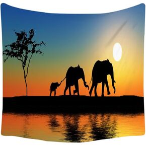 XIUYINHS Forest Tapestry Wall Aesthetic Tapestry,Scenery Wall Tapestry,Mountain Tapestry,for Home Office Dorm Indoor and Outdoor Decoration Large Size 59(W) x59(L) Inch (FJGT3) in Saudi Arabia